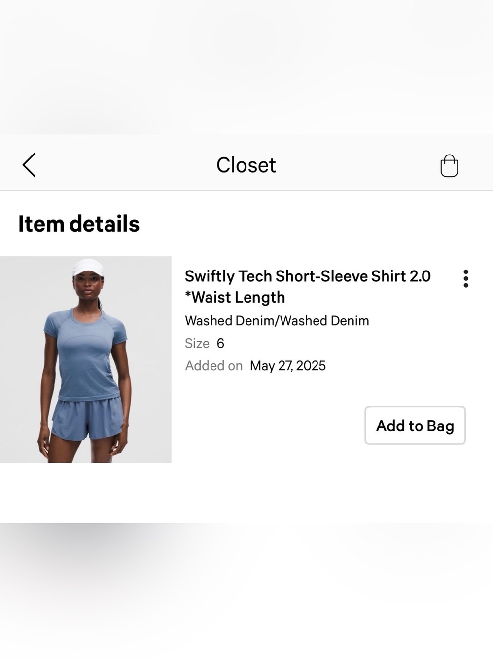 Lululemon Swiftly tee waist length - Picture 2 of 5
